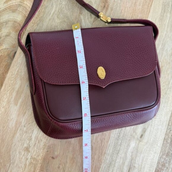 Cartier Burgendy Leather Cross Body Bag - Picture 13 of 14